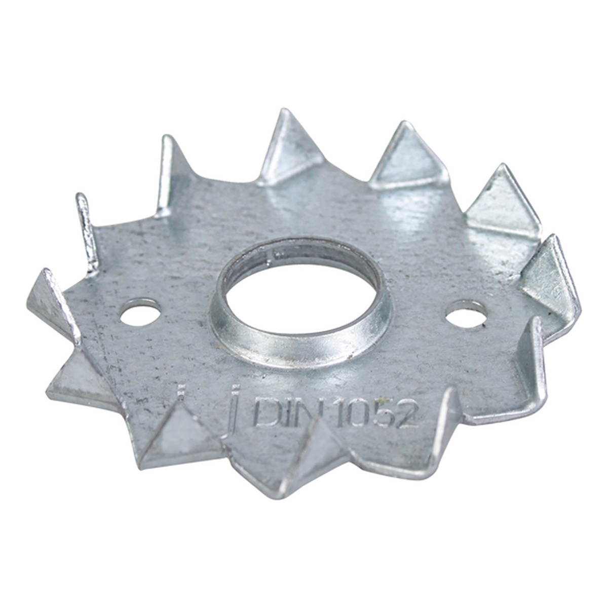 Alberts Scheibendübel mit Zähnen, 1-seit, verzinkt, Ø75 mm außen / Ø16 mm innen Alberts Scheibendübel mit Zähnen, 1-seit, verzinkt, Ø75 mm außen / Ø16 mm innen