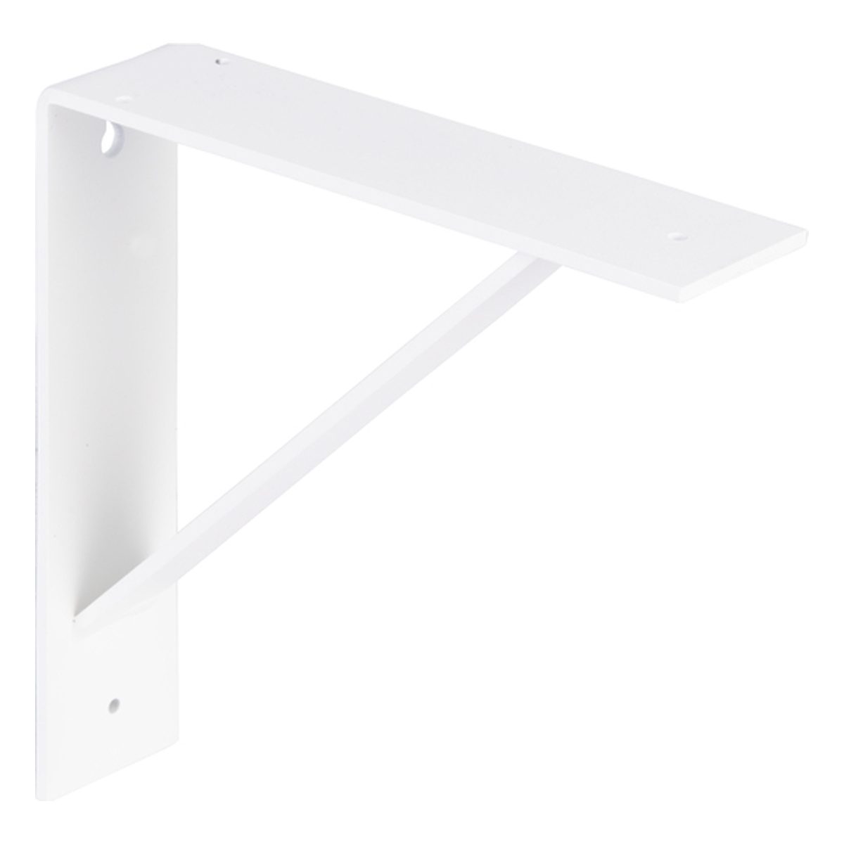 Alberts Regalträger Sam, 205 x 205 x 50 mm, Stahl, weiß mit Feinstruktur kunststoffbeschichtet RAL 9016 - 1 Stk.