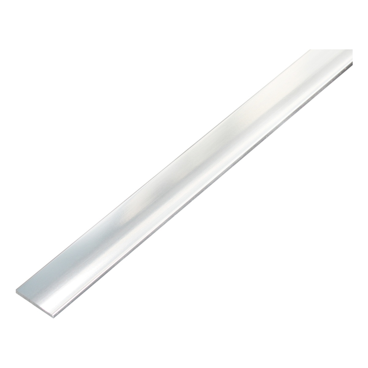Alberts Flachstange, selbstklebend, 15 x 2 x 2000 mm, Aluminium, chromdesign - 1 Stk.