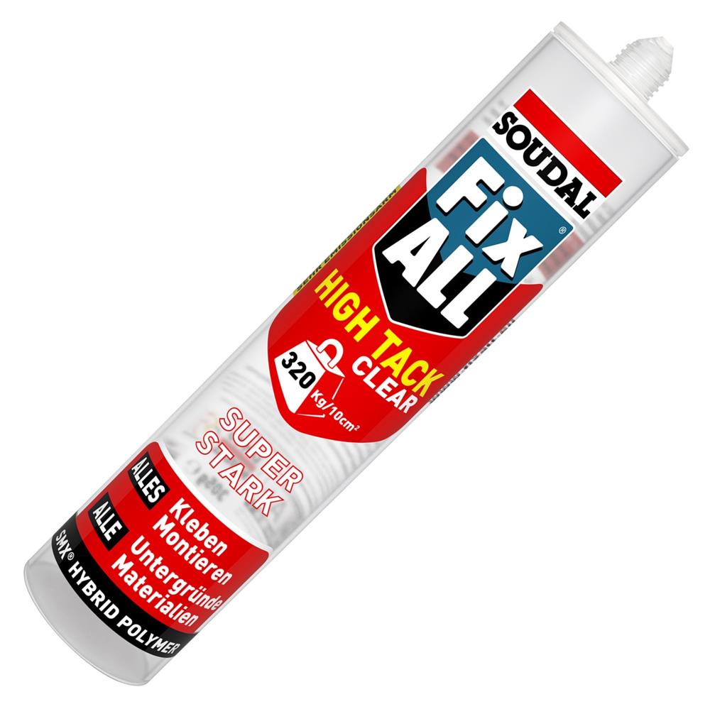 Soudal Montagekleber Fix All High Tack 290 ml clear Polymerkleber Alleskleber