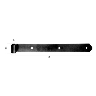 Vormann Ladenband, schwarz 500 mm 13 mm